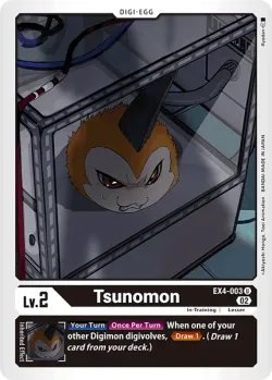 Tsunomon — LM-06: LIMITED CARD PACK BILLION BULLET #EX4-003 · Digimon