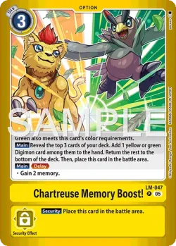 Chartreuse Memory Boost! 「LM-047」「EN」