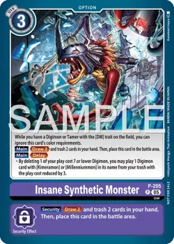 Insane Synthetic Monster 「P-205」「EN」