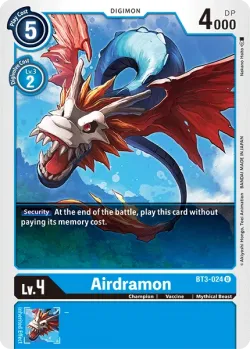 Airdramon — Memorial Collection 25th Anniversary #BT3-024 · Digimon