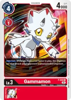 Gammamon — New Awakening Pre-Release Promotion #P-058 · Digimon
