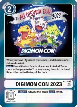 DIGIMON CON 2023 — Official Tournament Pack Vol. 11 #P-116 · Digimon