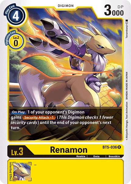 Renamon 「BT5-036」「EN」