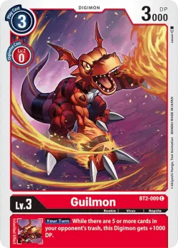 Guilmon — PB-08: Digimon Tamers Playmat #BT2-009 · Digimon