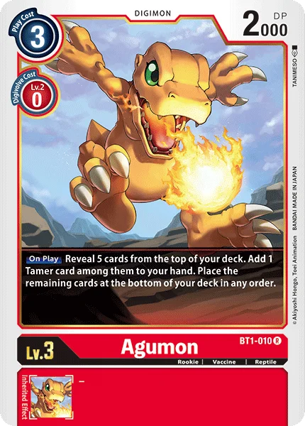 Agumon 「BT1-010」「EN」