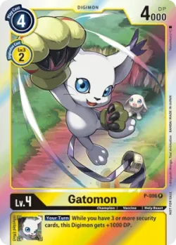 Gatomon — PB-12E: Digimon Card Game 2nd Anniversary Set #P-006 · Digimon