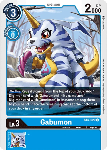 Gabumon 「BT5-020」「EN」