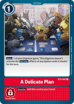 A Delicate Plan 「BT3-097」「EN」