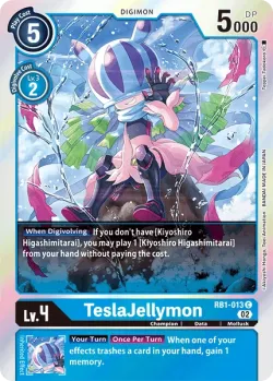 TeslaJellymon — RB-01: Resurgence Booster #RB1-013 · Digimon