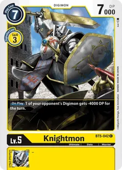 Knightmon — Special Promotion Pack 2021 #BT5-042 · Digimon