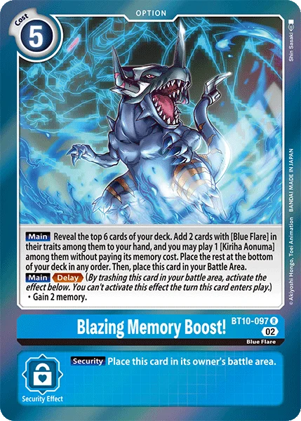 Blazing Memory Boost! 「BT10-097」「EN」