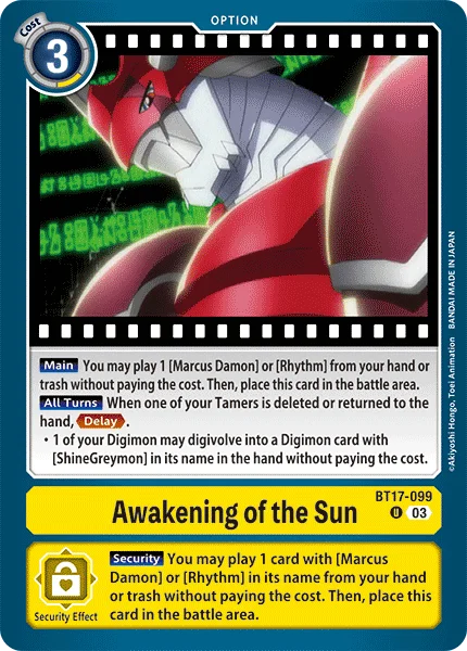 Awakening of the Sun 「BT17-099」「EN」
