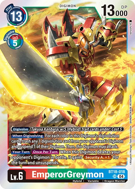 EmperorGreymon 「BT18-018」「EN」