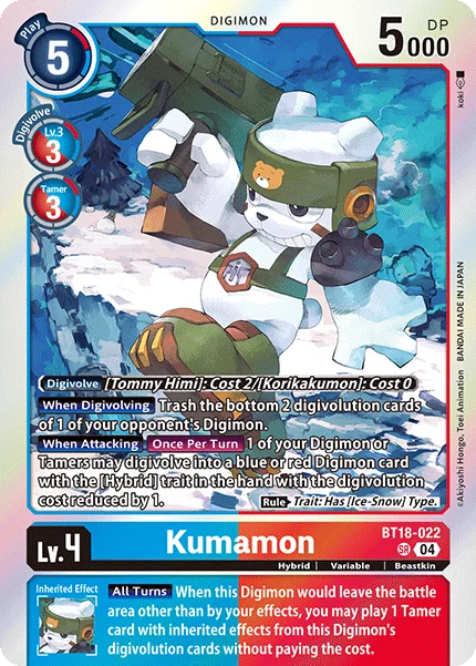 Kumamon 「BT18-022」「EN」