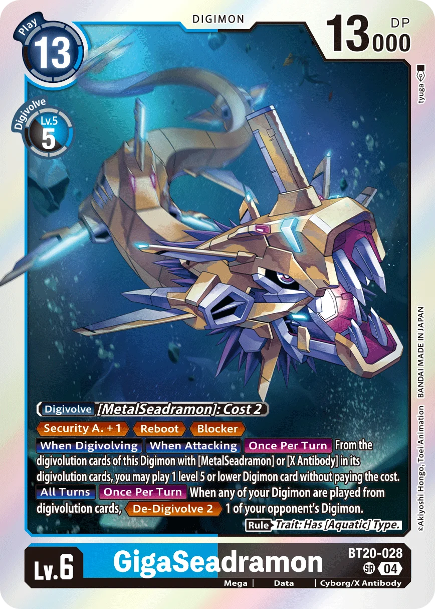GigaSeadramon 「BT20-028」「EN」