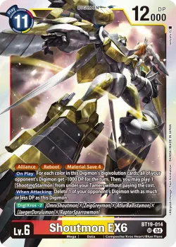 Shoutmon EX6 — Special Booster Ver.2.5 Lucky Pack #BT19-014 · Digimon