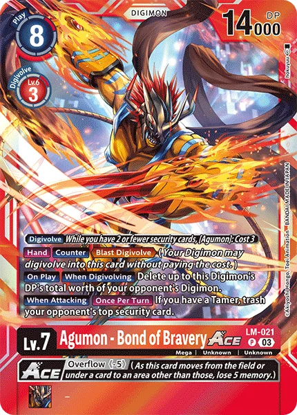 Agumon - Bond of Bravery 「LM-021」「EN」