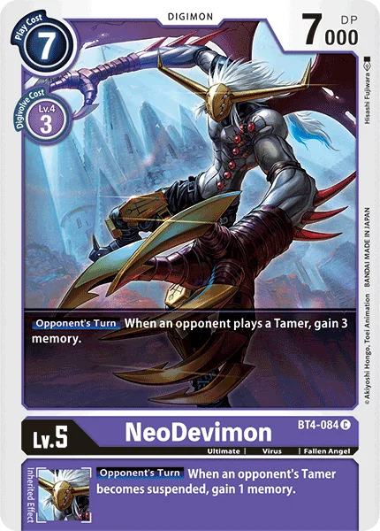 NeoDevimon 「BT4-084」「EN」