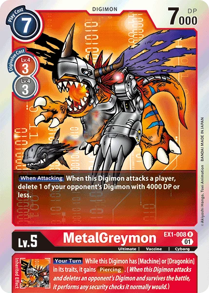 MetalGreymon 「EX1-008」「EN」