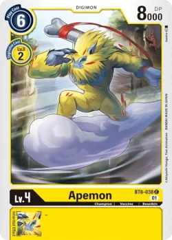 Apemon — Special Promotion Pack 2023 Ver.1.0 #BT6-038 · Digimon