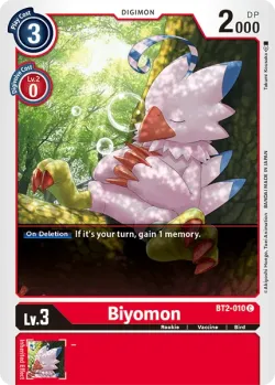 Biyomon — ST-11: Starter Deck Special Entry Deck #BT2-010 · Digimon