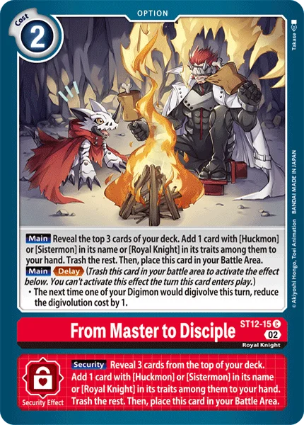 From Master to Disciple 「ST12-15」「EN」