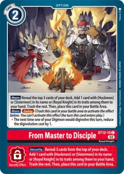 From Master to Disciple 「ST12-15」「EN」