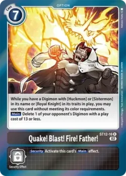 Quake! Blast! Fire! Father! — ST-12: Starter Deck Jesmon #ST12-16 · Digimon