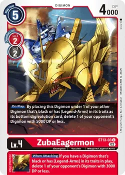ZubaEagermon 「ST13-03」「EN」