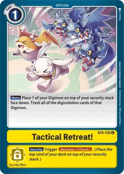 Tactical Retreat! 「BT4-105」「EN」