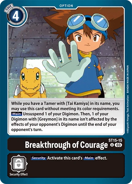Breakthrough of Courage 「ST15-15」「EN」