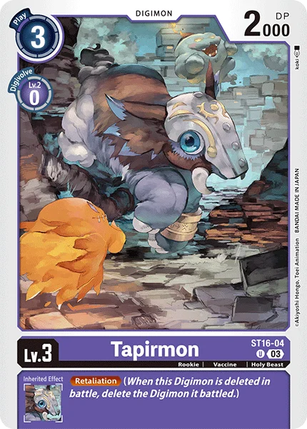 Tapirmon 「ST16-04」「EN」
