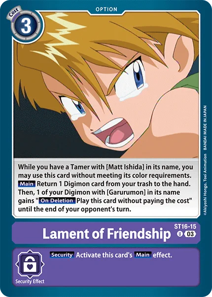 Lament of Friendship 「ST16-15」「EN」