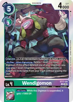 Wendigomon 「ST17-04」「EN」