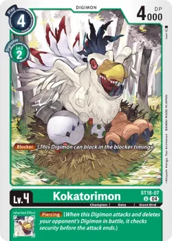 Kokatorimon 「ST18-07」「EN」