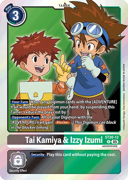 Tai Kamiya & Izzy Izumi 「ST20-13」「EN」