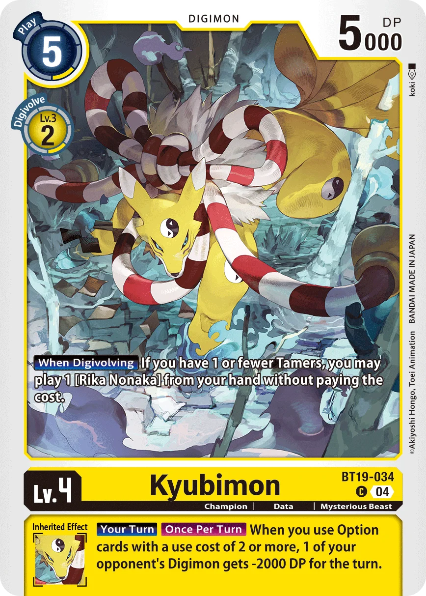 Kyubimon 「BT19-034」「EN」