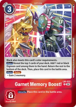 Garnet Memory Boost! 「LM-033」「EN」