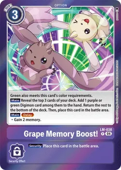 Grape Memory Boost! 「LM-038」「EN」