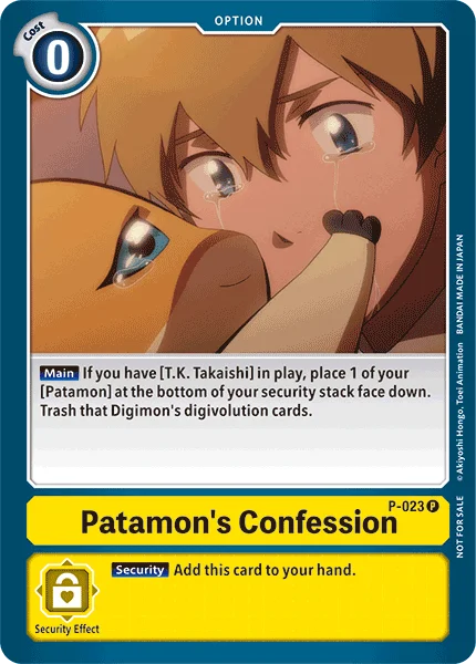 Patamon's Confession 「P-023」「EN」