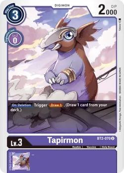 Tapirmon 「BT2-070」「EN」