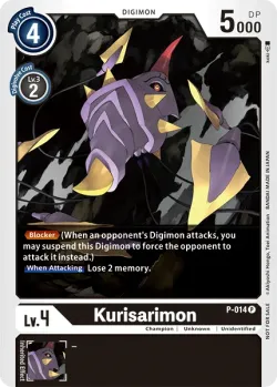 Kurisarimon — Tamer Exchange Promotion Pack #P-014 · Digimon