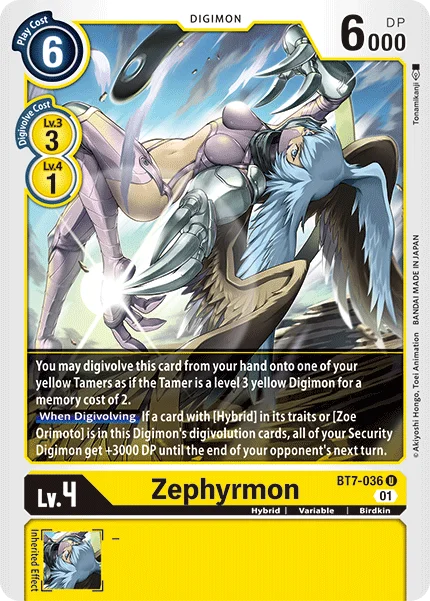 Zephyrmon 「BT7-036」「EN」