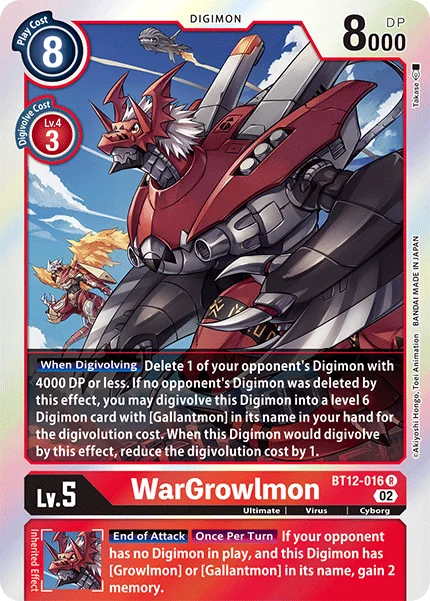 WarGrowlmon 「BT12-016」「EN」