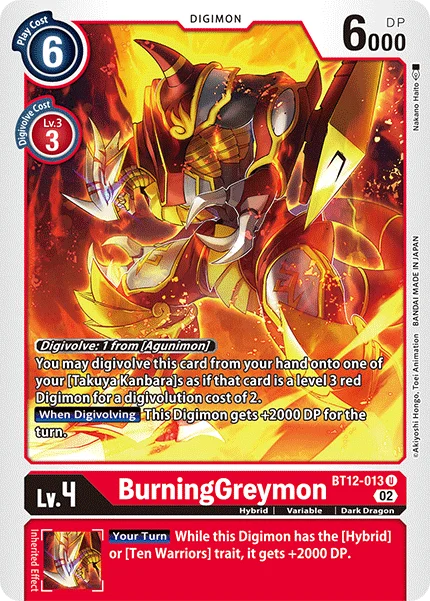 BurningGreymon 「BT12-013」「EN」