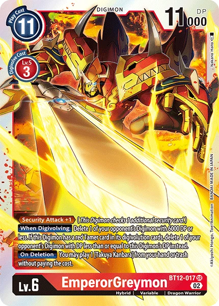 EmperorGreymon 「BT12-017」「EN」