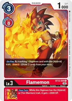 Flamemon — Ultimate Cup 2024 #BT12-009 · Digimon