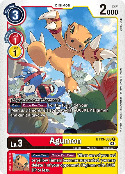 Agumon 「BT13-008」「EN」
