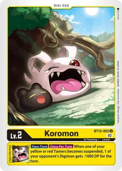 Koromon 「BT12-003」「EN」