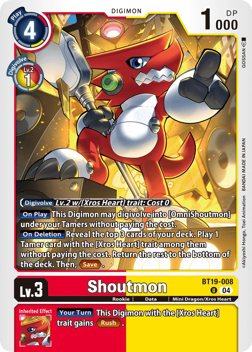Shoutmon 「BT19-008」「EN」